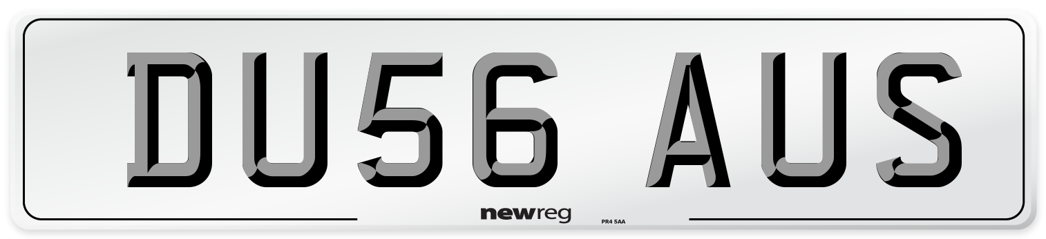 DU56 AUS Number Plate from New Reg